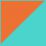 Teal-Orange-Dark Green